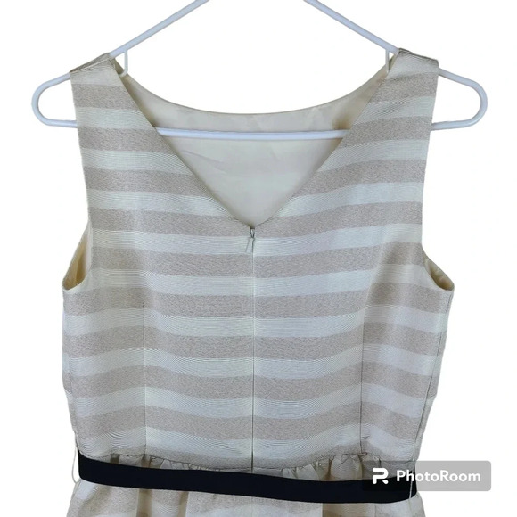 Lilly Pulitzer white and tan Striped Dress - Picture 4 of 11